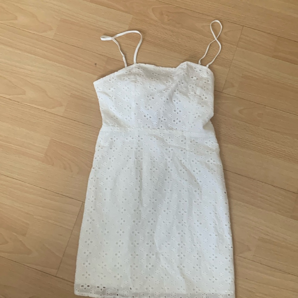 White mini dress